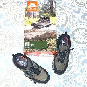 Mens Hiker Hiking Shoes NWT Ozark Trail Low Profile Genuine Leather Size 9.5